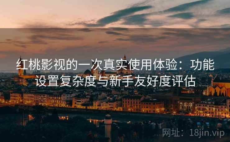 红桃影视的一次真实使用体验：功能设置复杂度与新手友好度评估