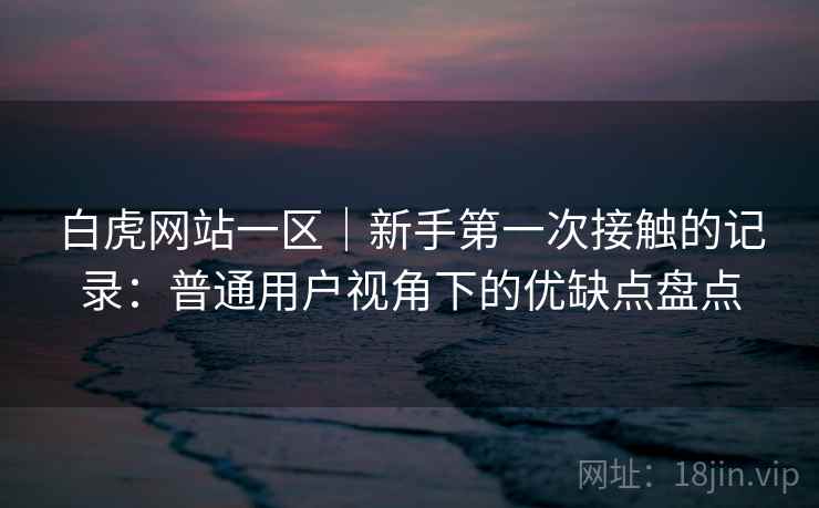 白虎网站一区｜新手第一次接触的记录：普通用户视角下的优缺点盘点
