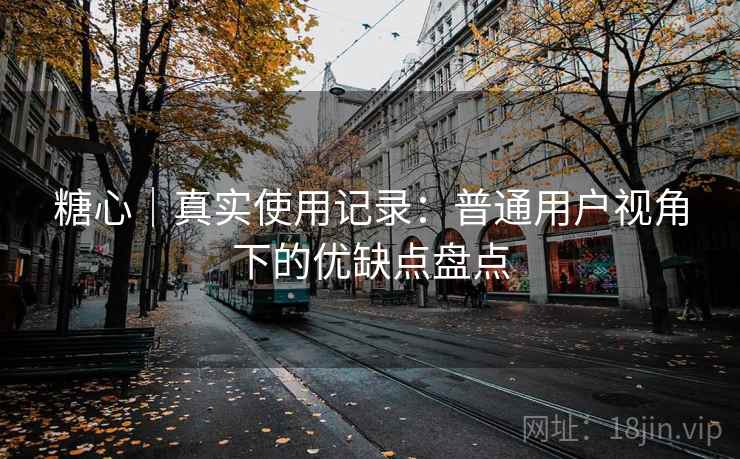 糖心｜真实使用记录：普通用户视角下的优缺点盘点