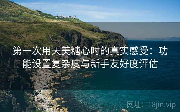 第一次用天美糖心时的真实感受：功能设置复杂度与新手友好度评估