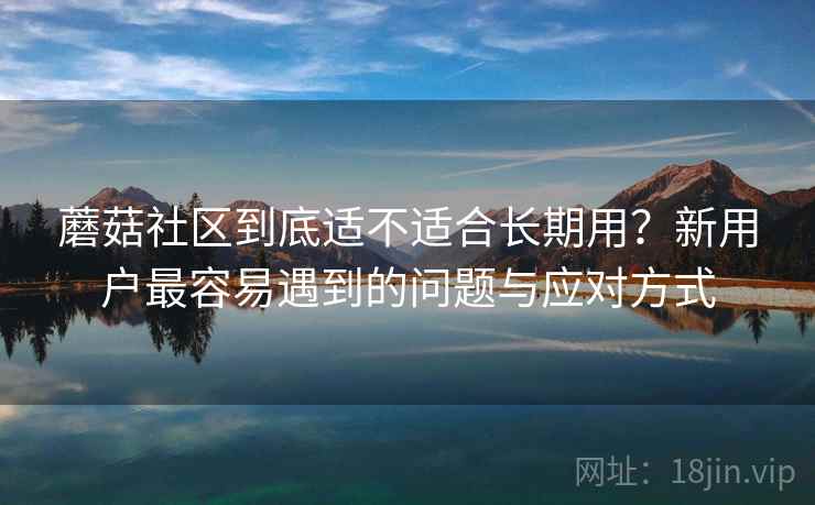 蘑菇社区到底适不适合长期用？新用户最容易遇到的问题与应对方式