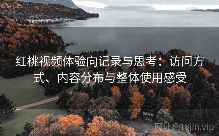 红桃视频体验向记录与思考：访问方式、内容分布与整体使用感受