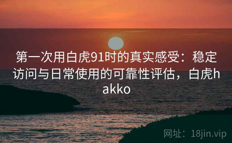 第一次用白虎91时的真实感受：稳定访问与日常使用的可靠性评估，白虎hakko