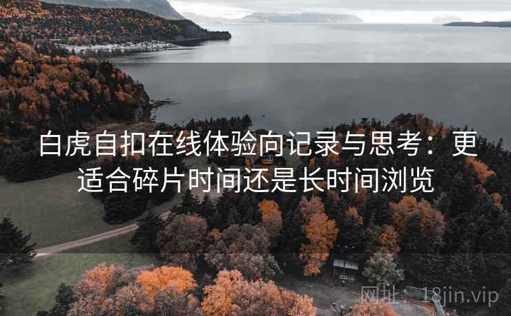 白虎自扣在线体验向记录与思考：更适合碎片时间还是长时间浏览
