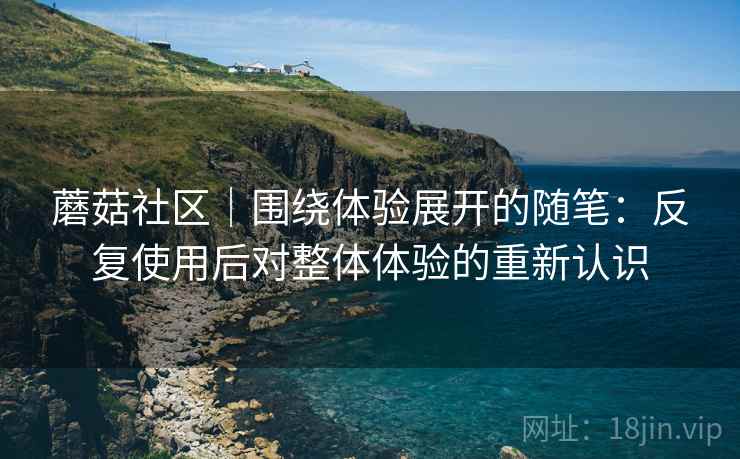蘑菇社区|围绕体验展开的随笔:反复使用后对整体体验的重新认识 蘑菇社区|围绕体验展开的随笔:反复使用后对整体体验的重新认识