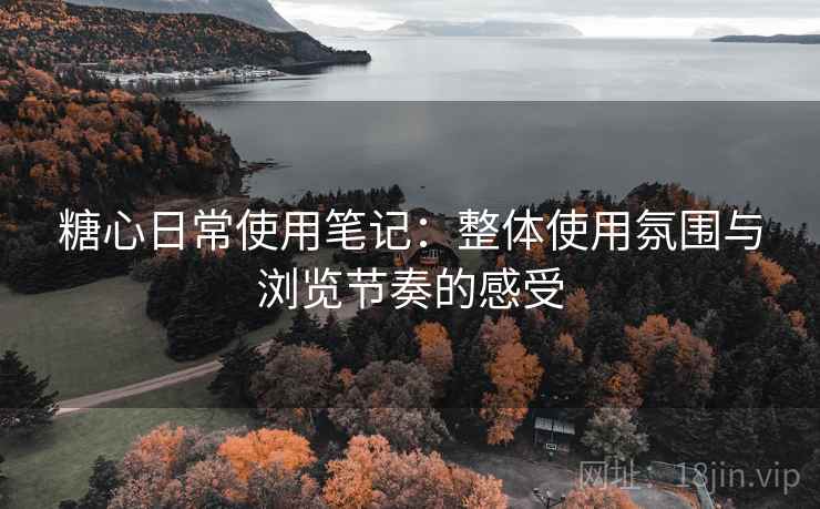 糖心日常使用笔记：整体使用氛围与浏览节奏的感受