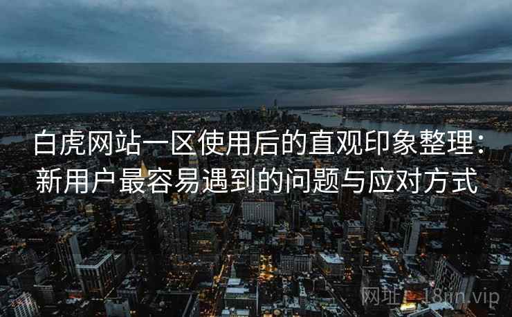 白虎网站一区使用后的直观印象整理：新用户最容易遇到的问题与应对方式