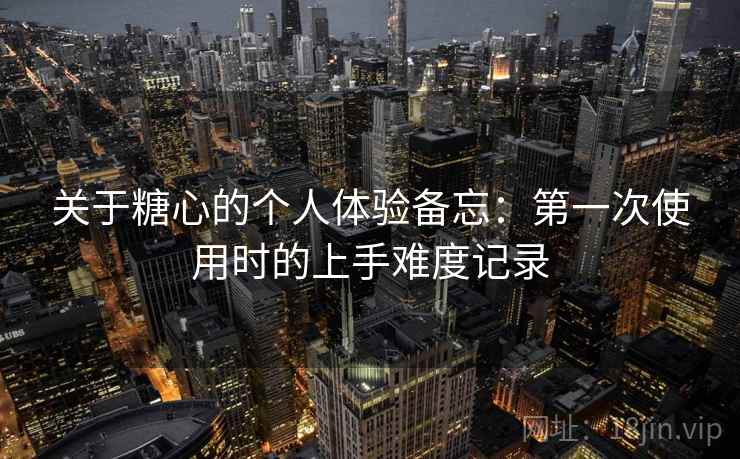 关于糖心的个人体验备忘：第一次使用时的上手难度记录