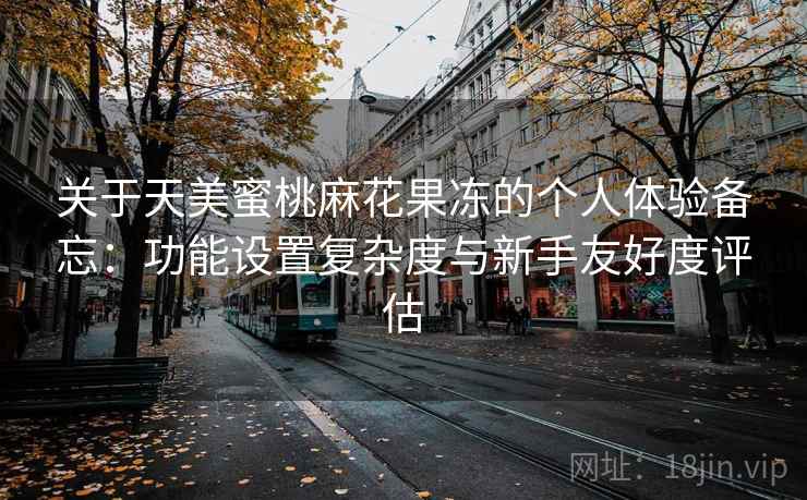 关于天美蜜桃麻花果冻的个人体验备忘：功能设置复杂度与新手友好度评估